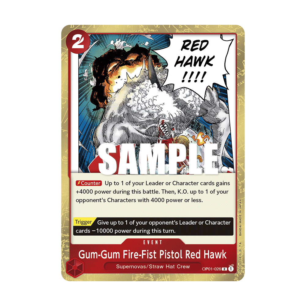 Gum-Gum Fire-Fist Pistol Red Hawk OP01-026