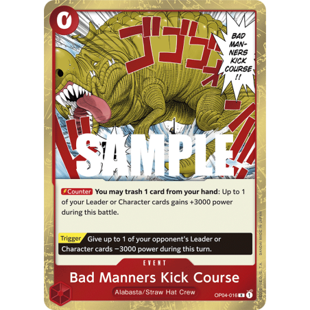 Bad Manners Kick Course OP04-016