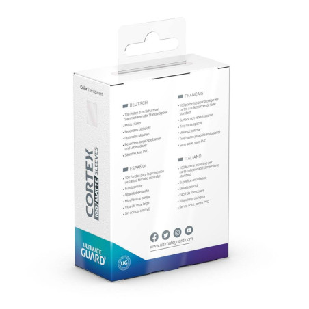 Fundas Ultimate Guard Cortex Estandar (100) Transparente