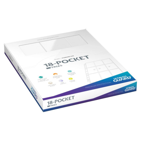 Hoja 18 Bolsillos Blanca Ultimate Guard