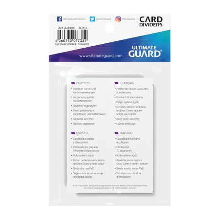 Card Dividers Standard (10) - Transparente