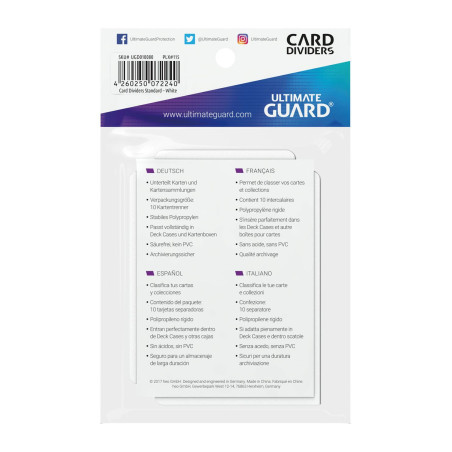 Card Dividers Standard (10) - Blanco