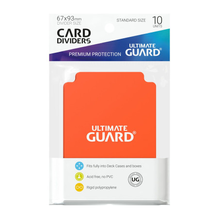 Card Dividers Standard (10) - Naranja