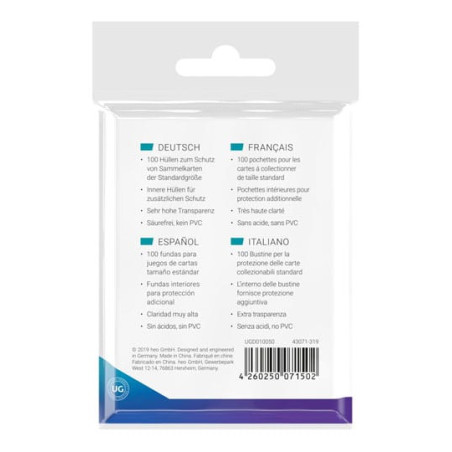 Fundas Standar Ultimate Guard Precise Fit (100)